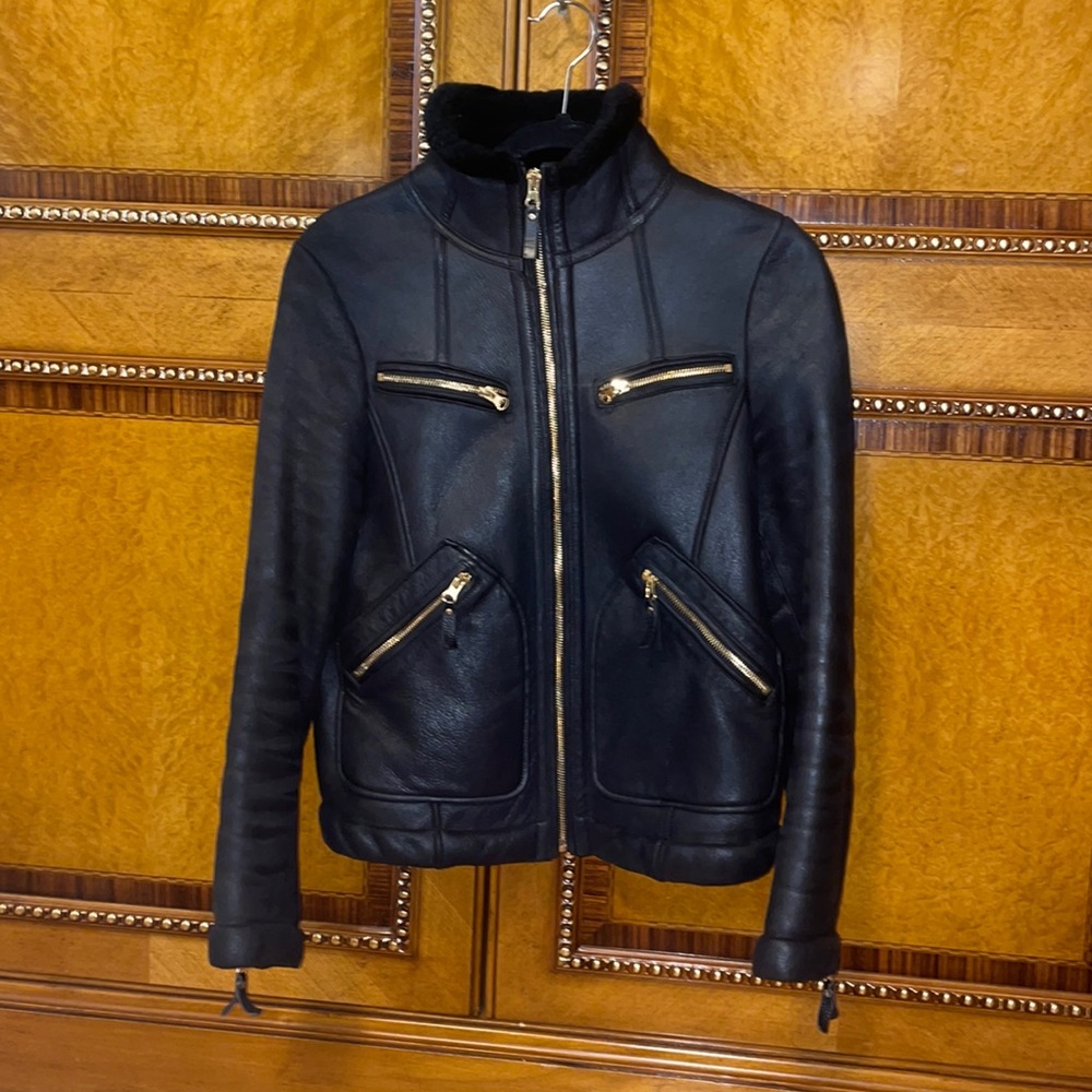 MARC JACOBS Shearling/Sheep fur short jacket